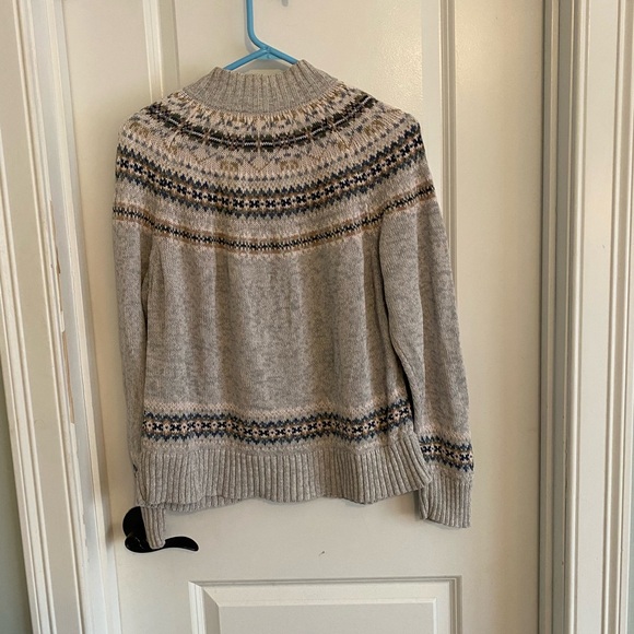 Tiara International Vintage Fair Isle Zip Up Sweater - Picture 6 of 10